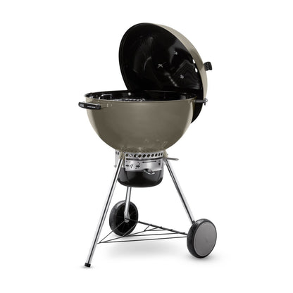 Weber Master Touch GBS C-5750 57cm Charcoal BBQ – Smoke Grey – Free Weber Rapidfire Chimney Charcoal Starter Set Included